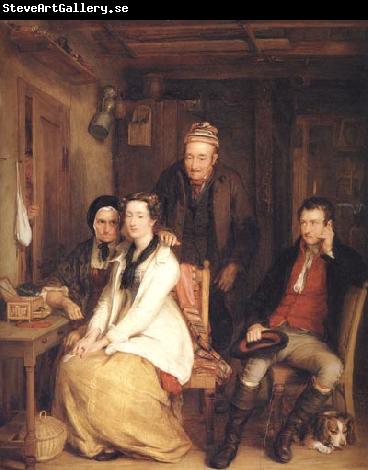 Sir David Wilkie The Refusal from Burns's Song of 'Duncan Gray'